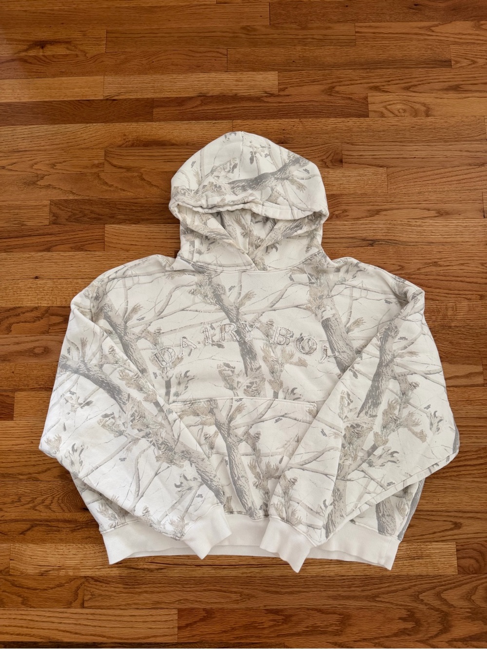 Dairy Boy Woodland Camo Hoodie